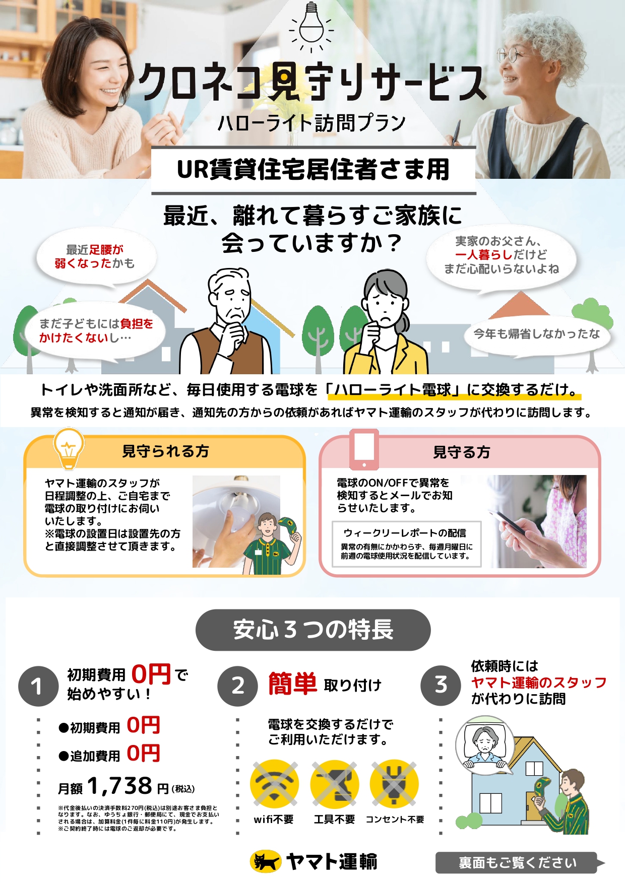 クロネコ見守りサービスパンフレット